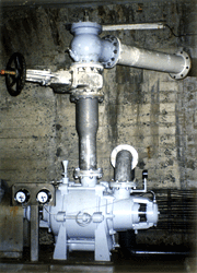 関門トンネルで稼働中のヨコタ自吸多段渦巻ポンプ USM 型